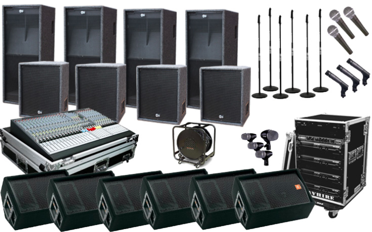 Sound system, PA System on rent in Delhi, Noida, Gurgaon